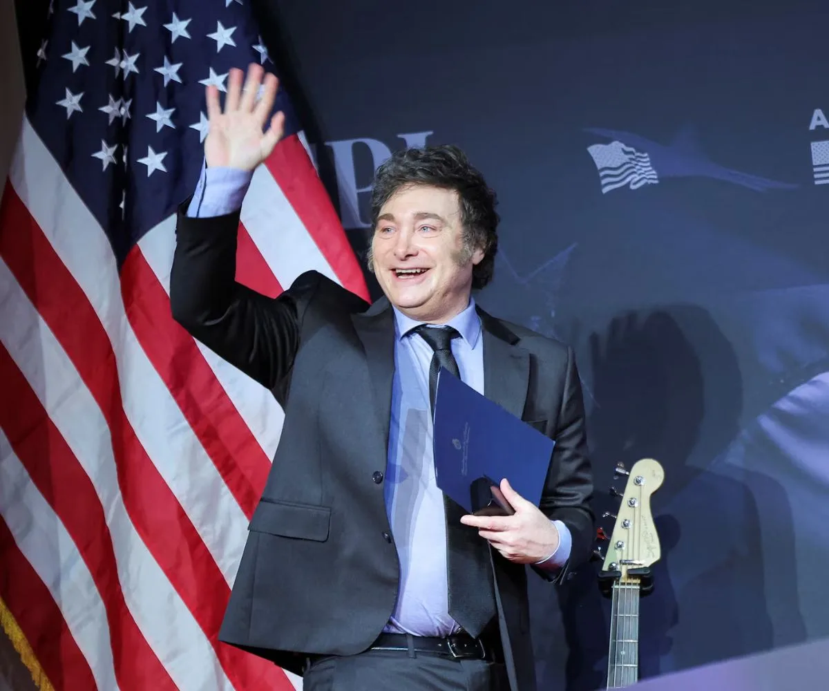 Javier Milei, Presidente de la Argentina, en una gala en Mar-A-Lago, Florida, Estados Unidos, el 14 de noviembre 2024.