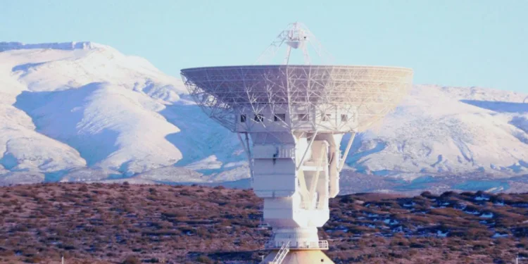 Estación espacial china del Espacio Lejano en la provincia de Neuquén, Argentina.