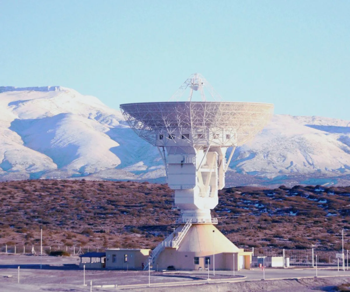 Estación espacial china del Espacio Lejano en la provincia de Neuquén, Argentina.