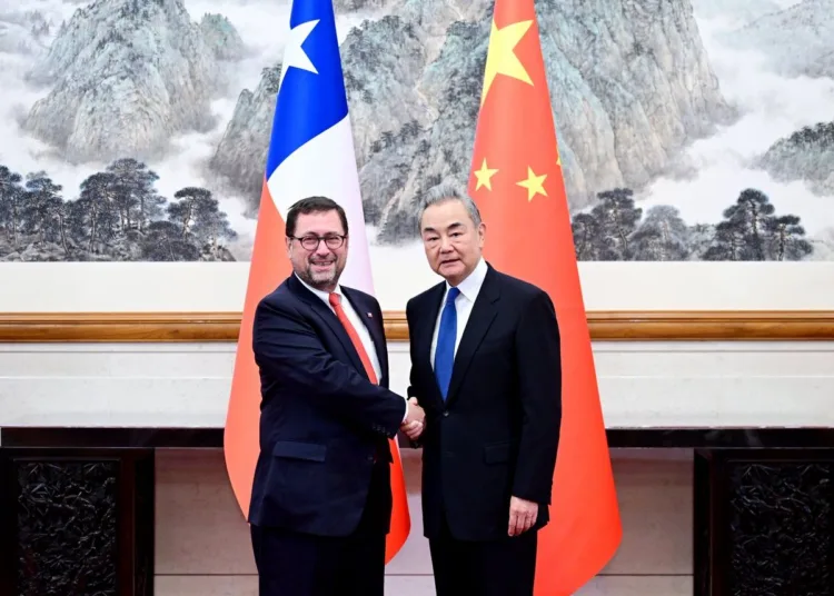 El ministro de Relaciones Exteriores chino, Wang Yi, se reunió con el ministro de Relaciones Exteriores de Chile, Francisco Pérez Mackenna, en China