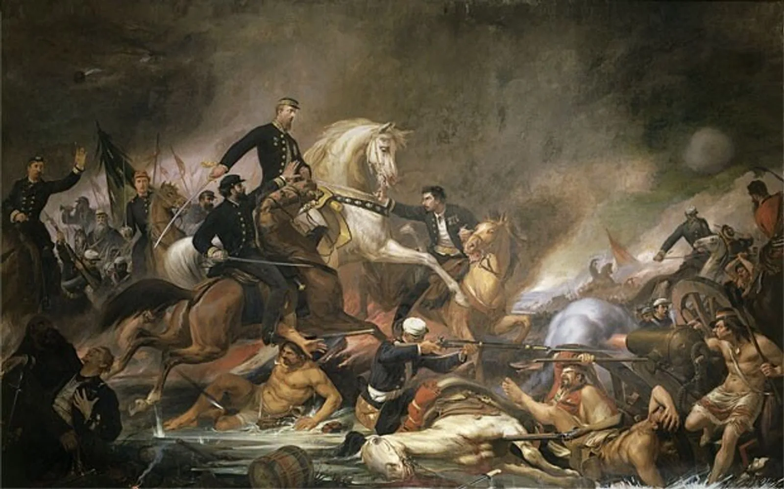 Batalla de Campo Grande, óleo sobre lienzo (1871). Obra del artista brasileño Pedro Américo.
Fotografía de REPRODUCCIÓN