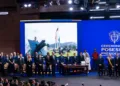 Ceremonia toma de posesión del nuevo presidente de Colombia, Abelardo De La Espriella. Crédito: X