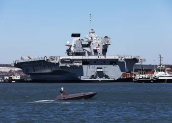 Un K3 Scout, equipado con la cámara espía, en uno de los puertos británicos. (Kraken Technology)