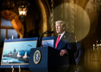 El presidente Donald Trump anuncia planes para una “Flota Dorada” de nuevos buques de guerra para la Armada de los Estados Unidos. Créditos: Casa Blanca.