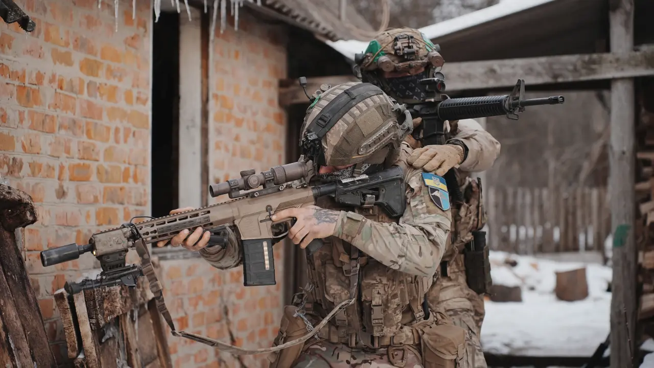 Un combatiente de Canada y otro de Argentina en las Fuerzas Armadas de Ucrania.Viktoriia Yakymenko/Suspilne Ukraine/JSC