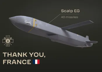 El Ministerio de Defensa de Ucrania agradece públicamente a Francia por el anuncio de Emmanuel Macron de entregar 40 misiles de crucero Scalp EG, reforzando la capacidad de la fuerza aérea ucraniana, en enero de 2024. Créditos: Ministerio de Defensa de Ucrania.