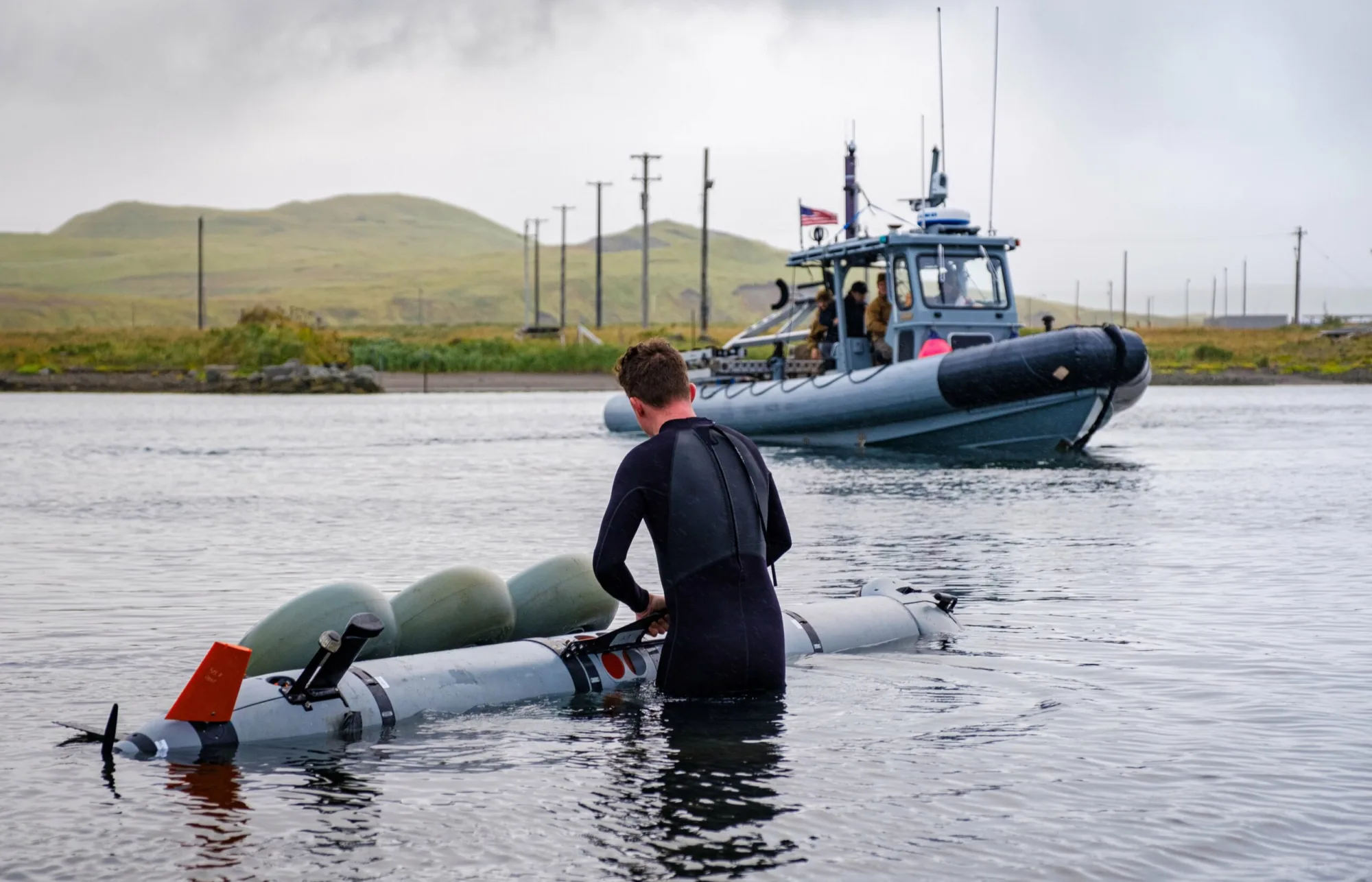 Vehículo no tripulado submarino Mk 18 Mod 2 Kingfish para contramedidas de minas. Imagen: Marina de los EE. UU.