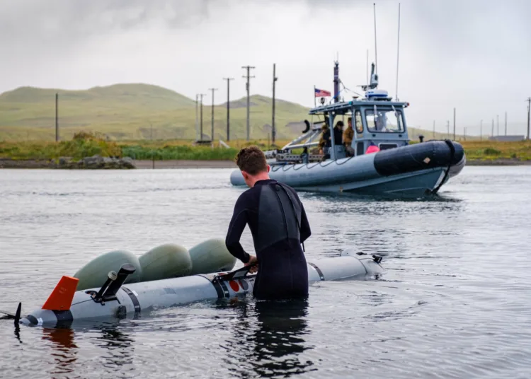 Vehículo no tripulado submarino Mk 18 Mod 2 Kingfish para contramedidas de minas. Imagen: Marina de los EE. UU.