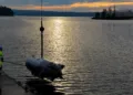 Dron submarino no tripulado de la Armada de Estados Unidos, Anduril Dive-LD, en Keyport, Washington, el 11 de diciembre de 2024. Créditos: Armada de EE. UU.