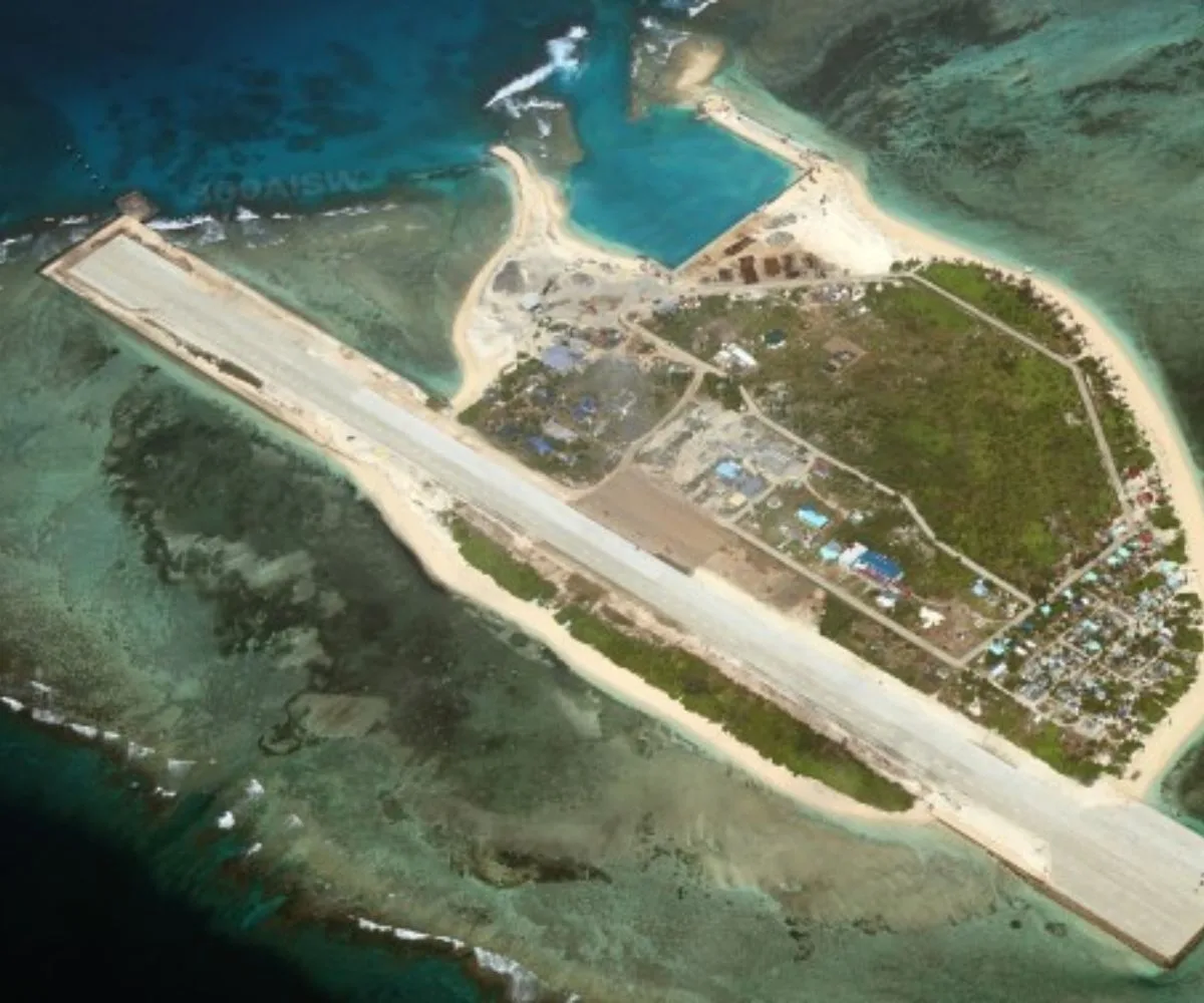 Vista aérea del archipiélago de Kalayaan