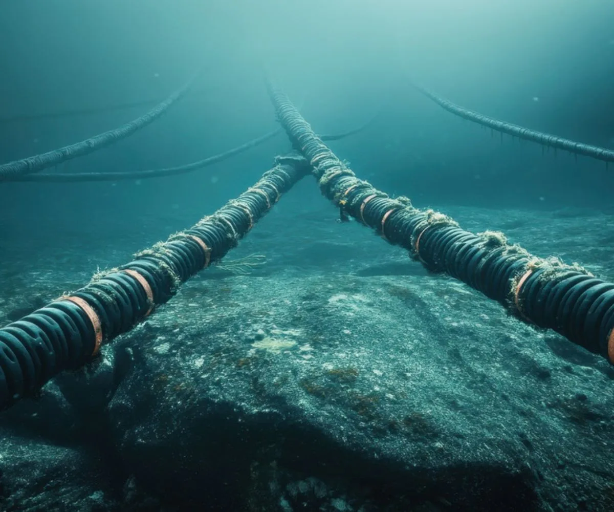 Imagen ilustrativa de un cable submarino