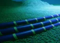 Imagen ilustrativa de un cable submarino