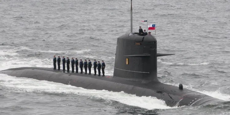 Submarino de la clase Scorpène SS-22 General Carrera de la Armada de Chile