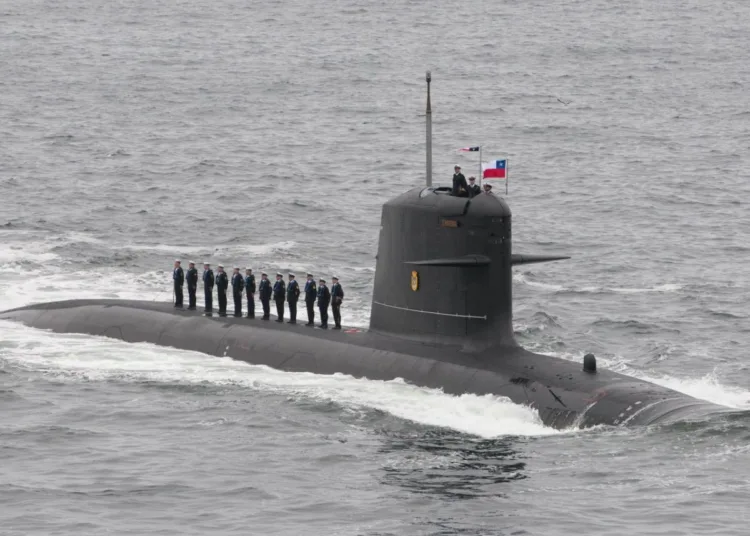 Submarino de la clase Scorpène SS-22 General Carrera de la Armada de Chile
