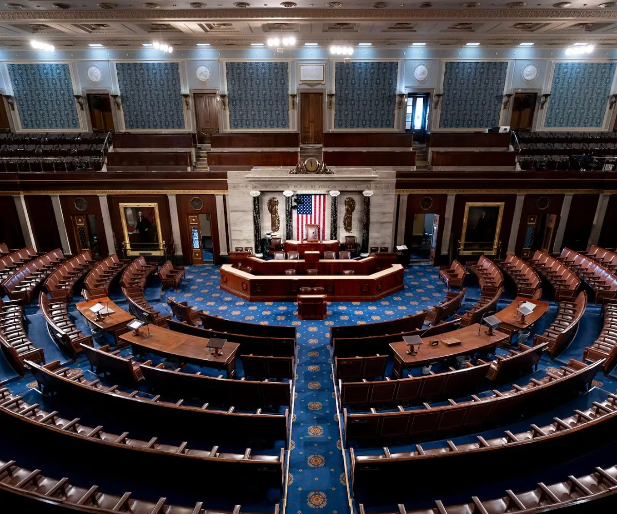 Hemiciclo de la Cámara de Representantes de Estados Unidos. Imagen ilustrativa