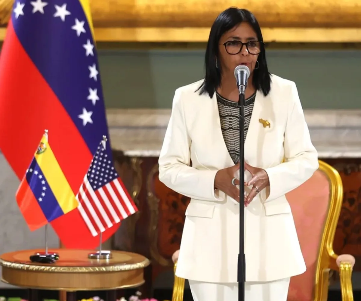 Delcy Rodríguez, presidenta interina de Venezuela
