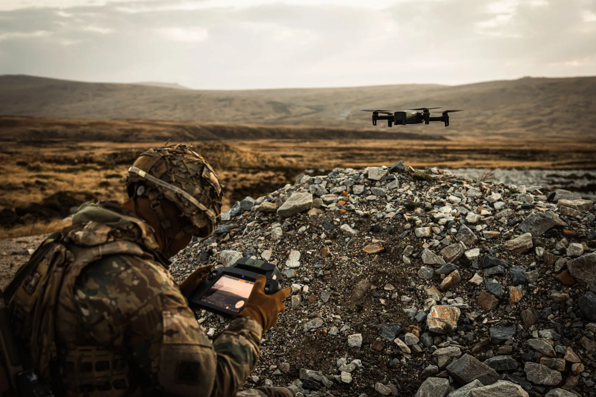 Final de la rotación del 5 RIFLES del Ejército Británico como Compañía de Infantería de Roulement en las Islas Malvinas, con entrenamiento de fuego real de morteros, francotiradores y ametralladoras durante el Ejercicio Cape Upholder. Créditos: Defence Operations.