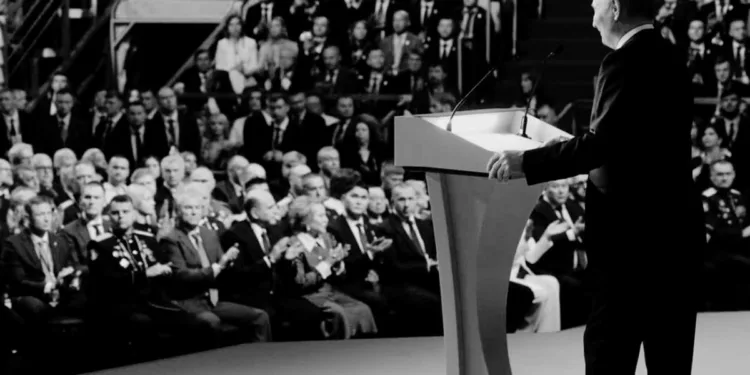 Vladímir Putin, presidente de Rusia, dando un discurso. Imagen ilustrativa