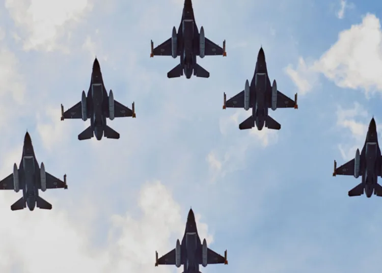 Aviones de combate F-16 Fighting Falcon de la Argentina. Créditos: Argentina.gob.ar.