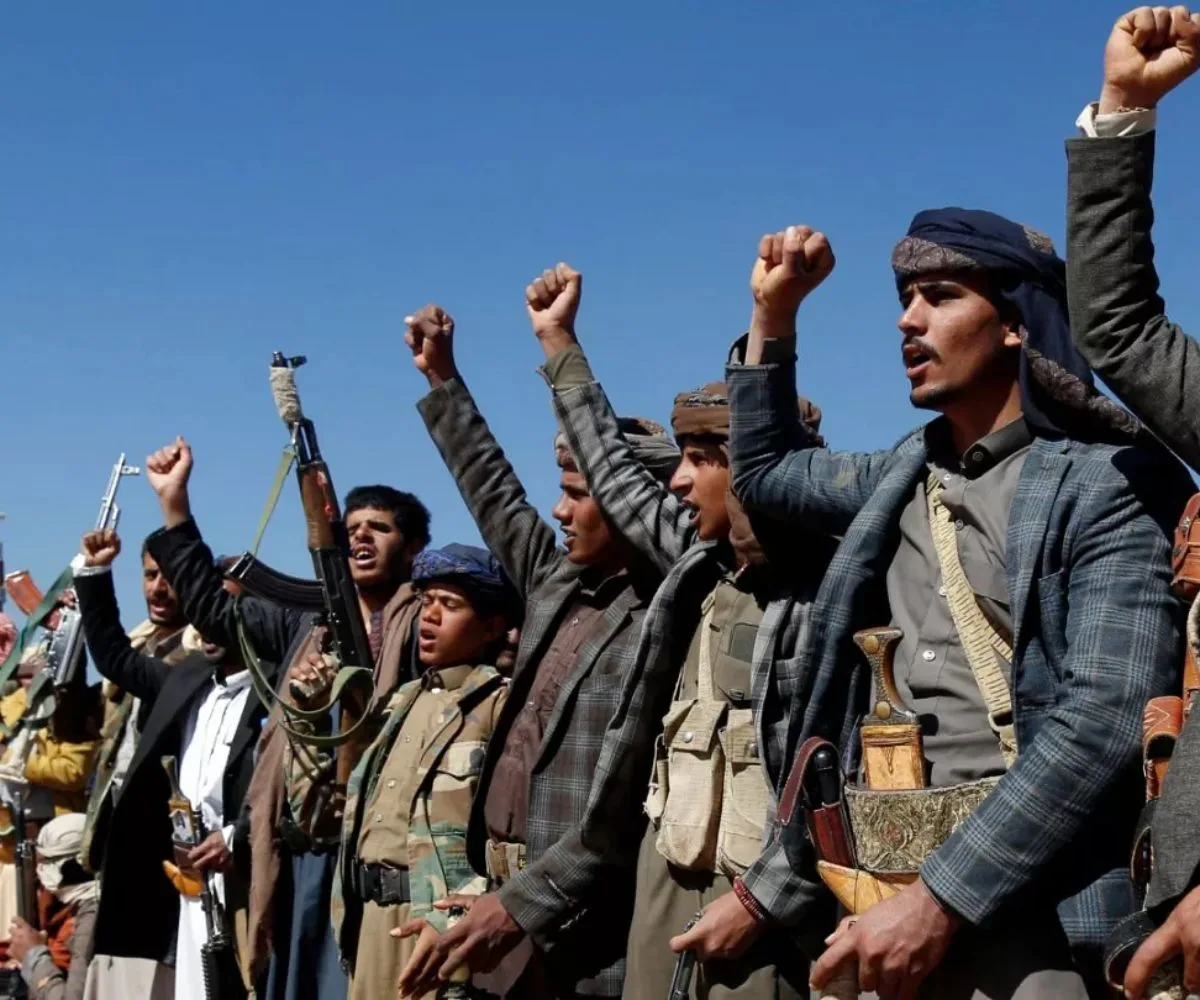 Milicias pertenecientes a los hutíes de Yemen, respaldados y patrocinados por Irán