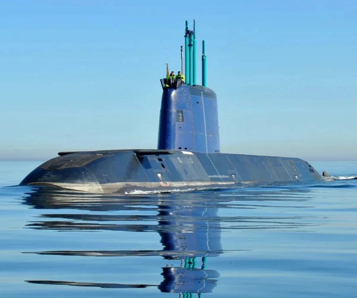 Submarino INS Drakon perteneciente a la clase Dolphin II