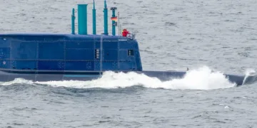 Submarino INS Drakon perteneciente a la clase Dolphin II.