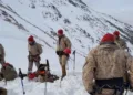 Ejercicios en Tierra del Fuego entre Batallón de Infantería de Marina Nº 4 y ocho integrantes de la Infantería de Marina de los Estados Unidos. Crédito: Armada Argentina