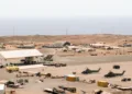 Real Fuerza Aérea (RAF) en la Isla Ascensión, territorio británico de ultramar, en noviembre de 1983.