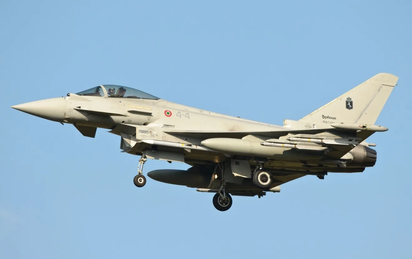 Aviones Typhoon de la Fuerza Aérea Italiana. Crédito: Eurofighter