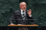 El presidente de Brasil, Luiz Inácio Lula da Silva, habla durante el Debate General del 81.º período de sesiones de la Asamblea General de las Naciones Unidas (ONU), en la sede de las Naciones Unidas en Nueva York, Nueva York, Estados Unidos, el 22 de septiembre de 2026. (Nueva York) EFE/OLGA FEDOROVA