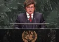 Javier Milei, presidente de la República Argentina, en la Asamblea General de la Organización de las Naciones Unidas (ONU)