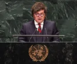 Javier Milei, presidente de la República Argentina, en la Asamblea General de la Organización de las Naciones Unidas (ONU)