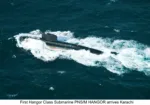 El PNS/M Hangor, primer submarino de la nueva clase incorporada por la Armada de Pakistán. Créditos: Zona Militar