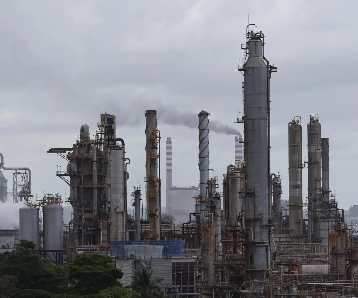 Vista de la refinería El Palito, perteneciente a la empresa petrolera estatal venezolana PDVSA