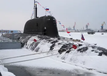 El submarino nuclear ruso Alejandro III en el puerto de Severodvinsk. Imagen ilustrativa