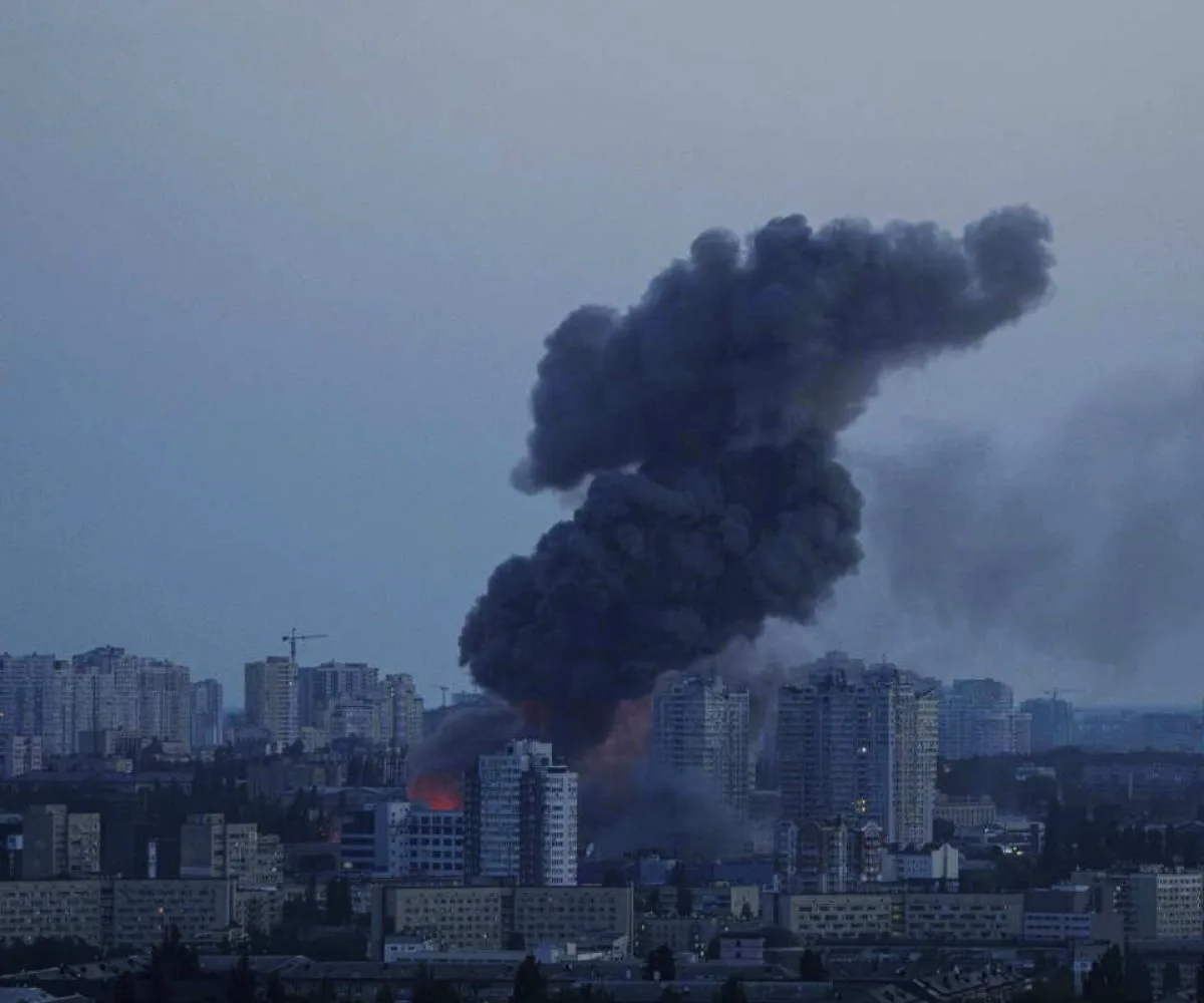 Ataque aéreo ruso en Kiev, Ucrania, el 6 de junio de 2025. Imagen ilustrativa