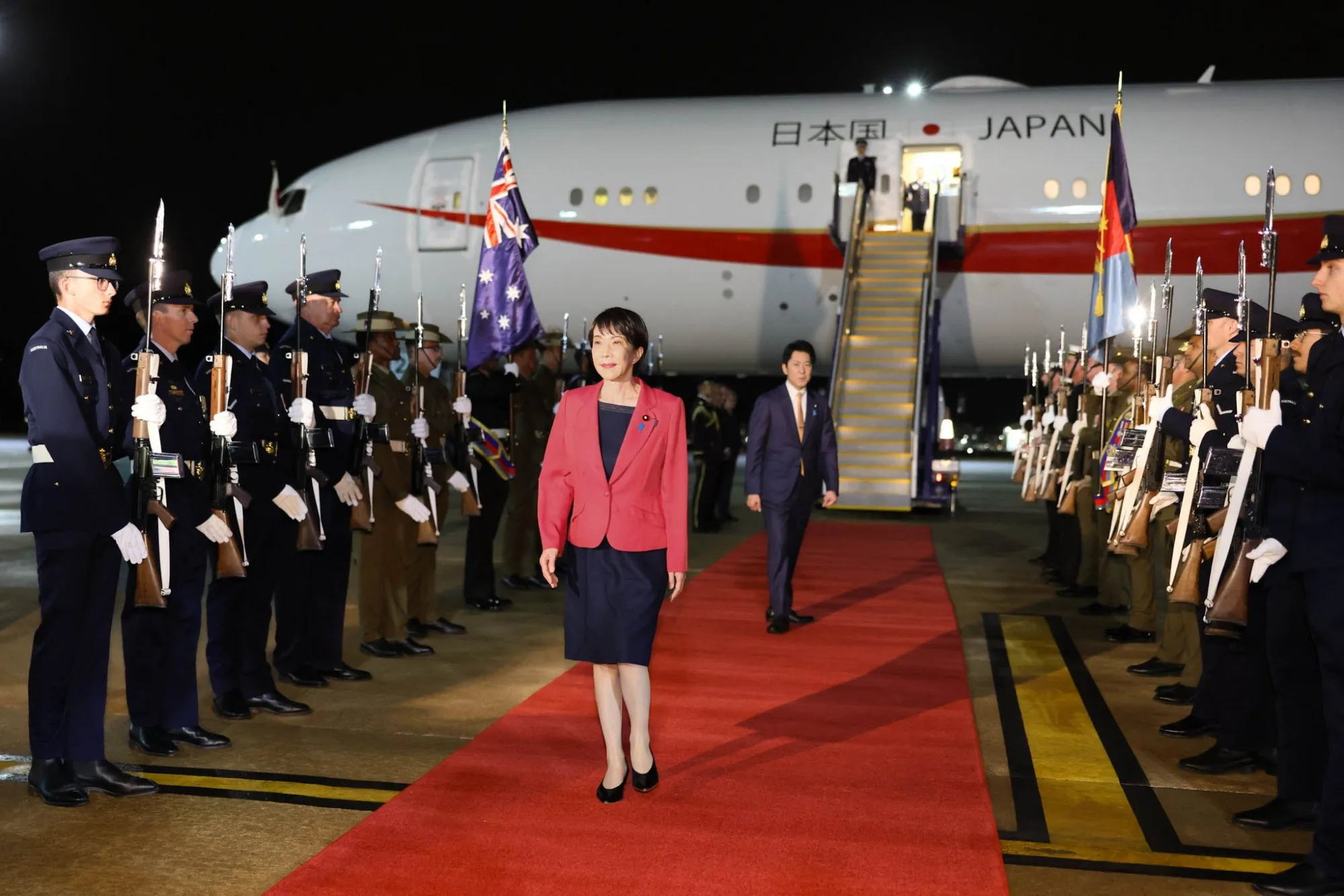 Primera Ministra Takaichi en Canberra, capital de Australia. Créditos: Oficina del Primer Ministro de Japón.