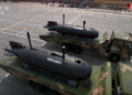 Los drones submarinos HSU-001 se expusieron por primera vez. Créditos: CCTV.