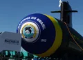 El submarino "Riachuelo", construido por el Programa de Desarrollo de Submarinos (PROSUB), durante la ceremonia de inauguración en Itaguai el 14 de diciembre de 2018. Imagen ilustrativa.
