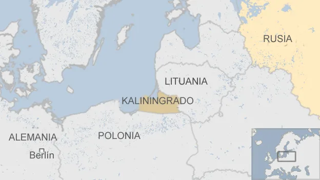 Ubicación geográfica de Kaliningrado