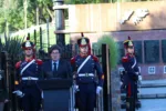 Javier Milei da un discurso el Día del Veterano y de los Caídos en la Guerra de Malvinas. crédito: archivo