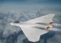 Imágenes conceptuales 3D de un caza F/A-XX para la US Navy sin canards, enfatizando un diseño stealth futurista con alas integradas y baja observabilidad. Créditos: @tomcat_fans