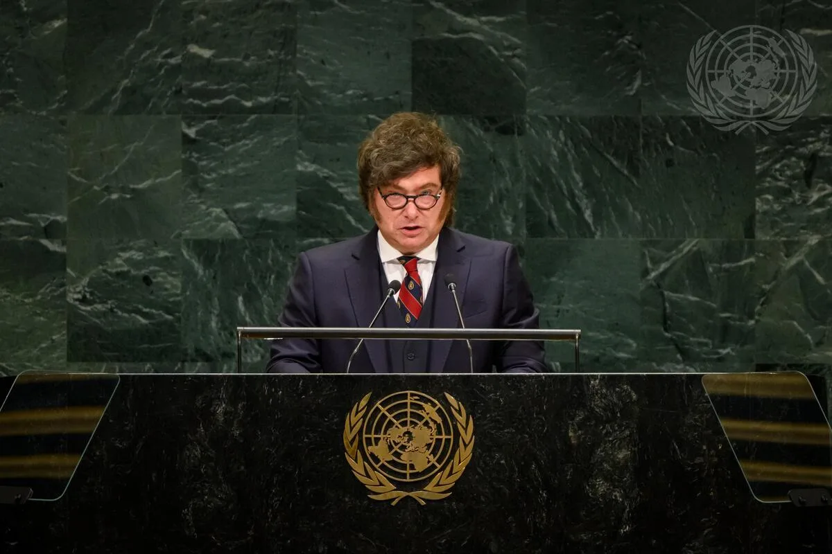 El presidente de Argentina, Javier Milei, dió este miércoles su tercer discurso ante la Asamblea General de la ONU.