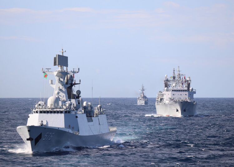 El 48º Grupo de Tarea de Escolta de la Armada PLA china. Créditos: Armada de China.