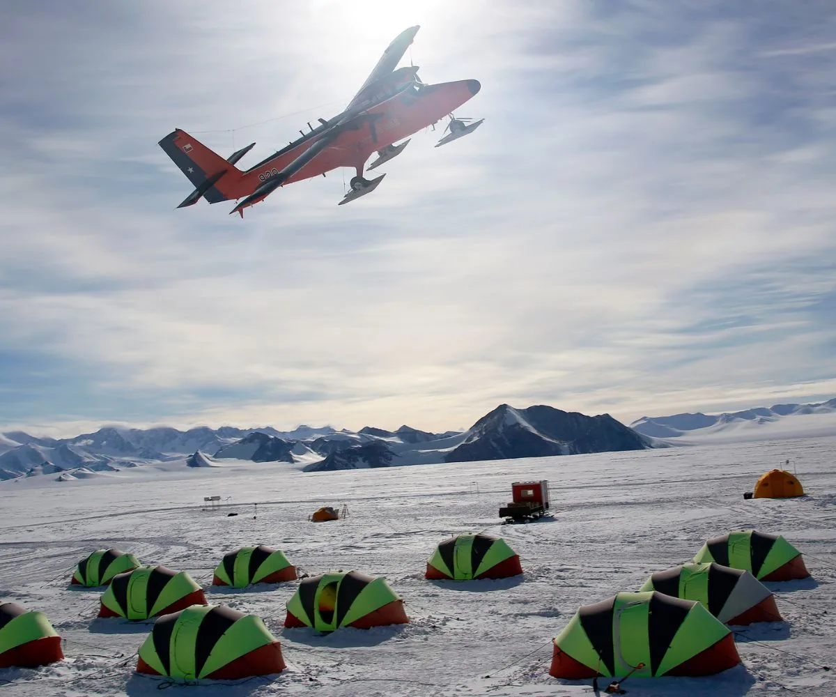 Estación Científica Polar Glaciar Unión de Chile en la Antártida. Imagen ilustrativa