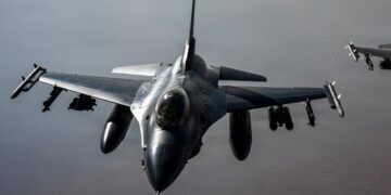 F-16 Fighting Falcon de Lockheed Martin. Créditos: Fuerza Aérea de EE.UU.
