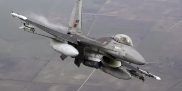 Caza F-16 de la Fuerza Aérea portuguesa. Créditos: Fuerza Aérea de Portugal.