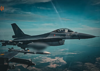 F-16 de la Fuerza Aérea Ucraniana. Créditos: Fuerza Aérea de Ucrania.