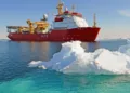 HMS Protector, buque de patrulla polar de la Real Armada británica. Imagen ilustrativa