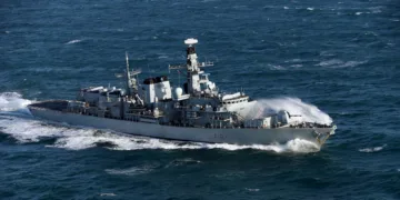 Fragata HMS Sutherland de la Real Armada británica. Créditos: Royal Navy.